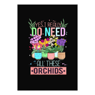 Funny Orchid Plant Lover Photo Print