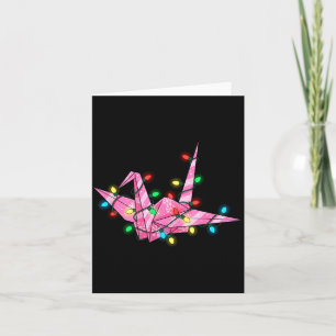 Funny Origami Christmas Graphics Lights Lover Card