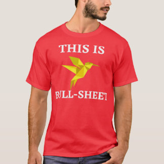 Funny Origami This is BullSheet T T-Shirt