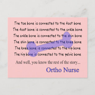 Funny Orthopaedic Nurse Gifts Postcard