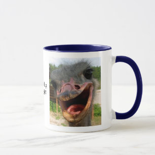 Funny Ostrich Bird Photo What's Up Mug