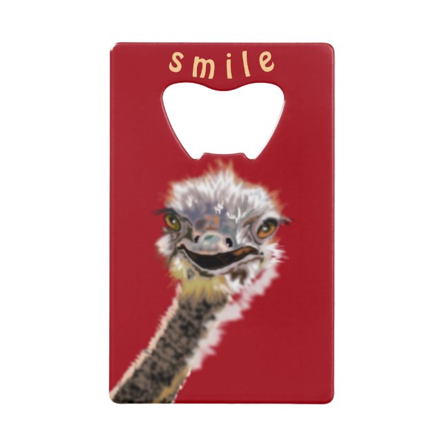 Funny Ostrich Bottle Opener (Front)