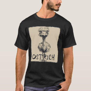 Funny Ostrich Face for Adults and Kids T-Shirt