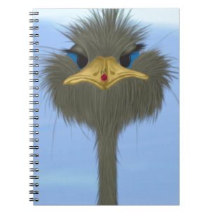 Funny Ostrich George And The Cute Ladybug Notebook