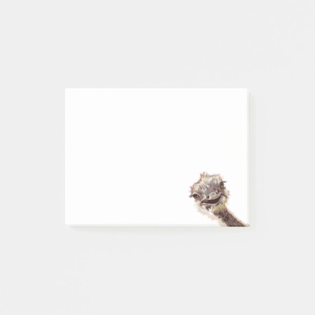 Funny Ostrich Post-it® Notes (Front)