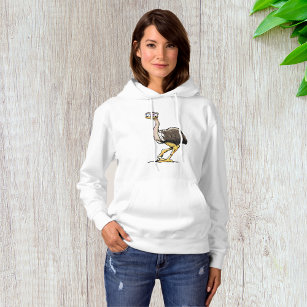 Funny Ostrich Womens Hoodie