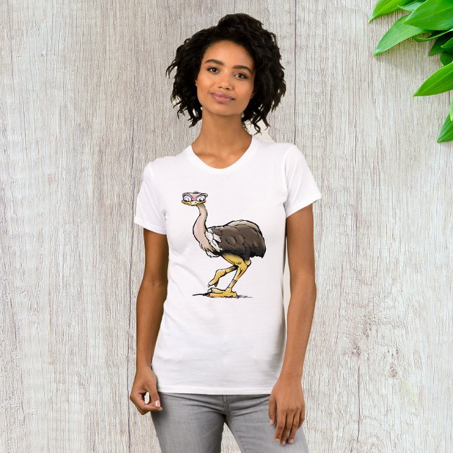 Funny Ostrich Womens T-Shirt (Creator Uploaded)