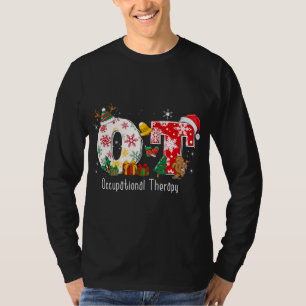 Funny OT Nurse Occupational Therapy Santa Christma T-Shirt
