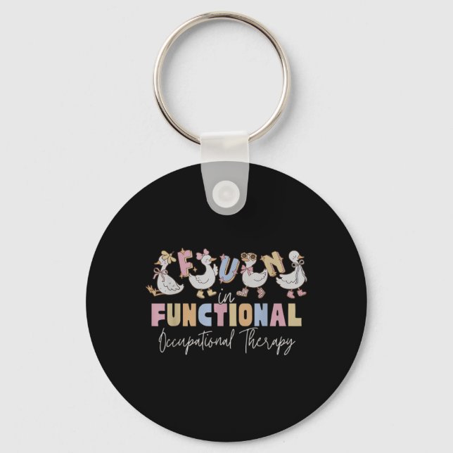 Funny OT Silly Goose Fun in Functional Key Ring (Front)