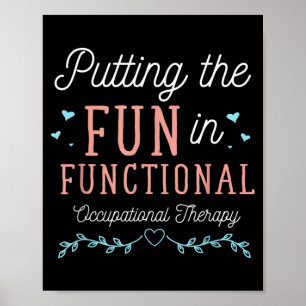 Funny OTA Therapy OT Exercise Occupational Therapy Poster