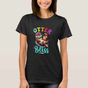 Funny Otter Bliss Cute Tropical Animal For Kids T-Shirt