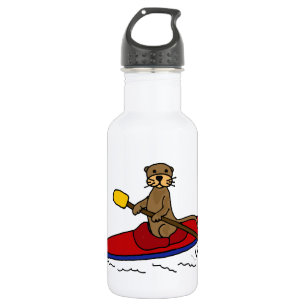 Funny Otter Kayaking 532 Ml Water Bottle