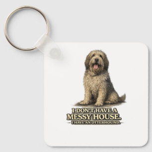 Funny Otterhound Dog Owner Gift Key Ring