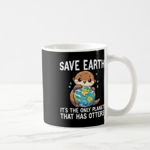 Funny Otters Earth Day Environmentalist Women  Coffee Mug