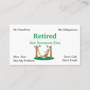 Funny Out of Business Retirement Card