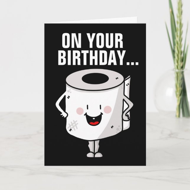 FUNNY OVER THE HILL BIRTHDAY CARD (Front)