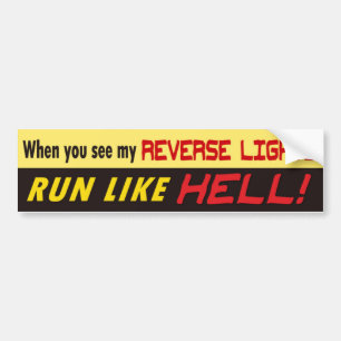 Funny Over the Hill Bumper Sticker. Bumper Sticker