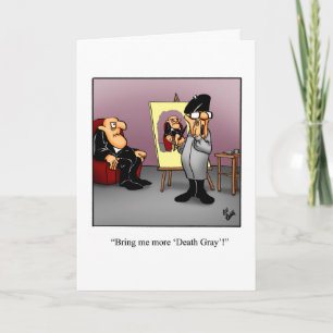 Funny Over The Hill Humour Birthday Card