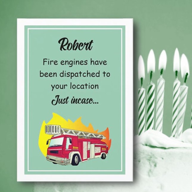 Funny Over the Hill Personalised Greeting Card (Creator Uploaded)