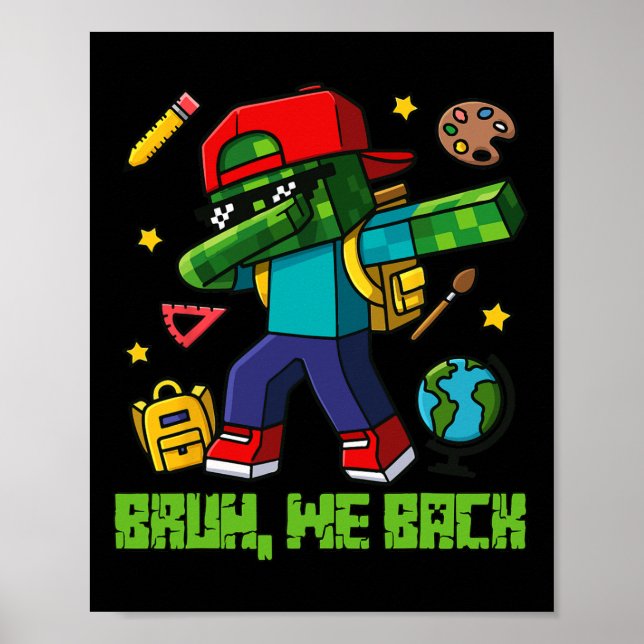 Funny Oversize Design Ck To School  Poster (Front)