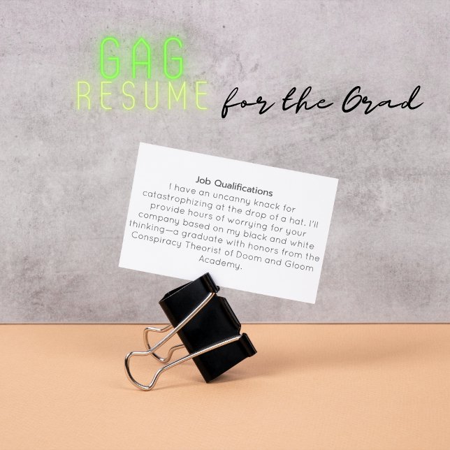 Funny Overthinking Specialist  Business Card (Creator Uploaded)