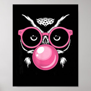 Funny Owl Design For Men Women Boys Girls Toddlers Poster