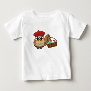 Funny Owl Easter Egg Hunt Baby T-Shirt
