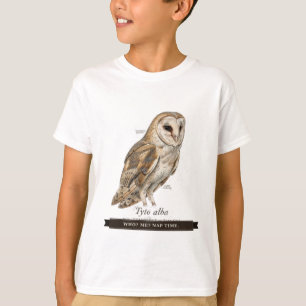 Funny Owl for Kids "Who? Me? Nap Time." T-Shirt