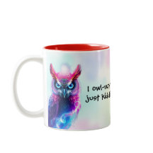 Funny Owl "Milk Please!" For Little Animal Lovers