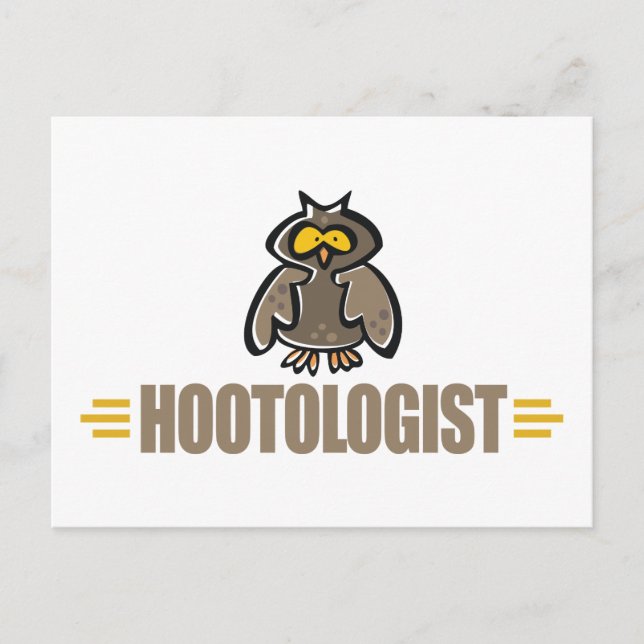 Funny Owl Postcard (Front)