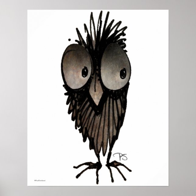 Funny Owl Poster (Front)