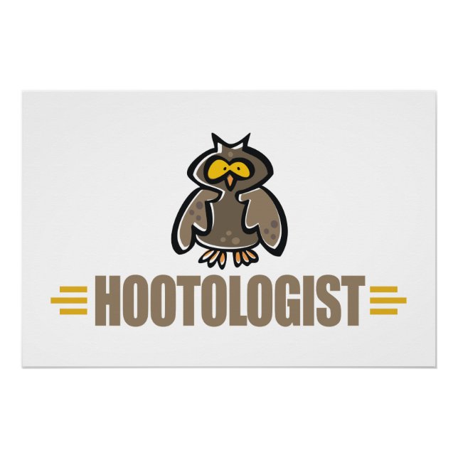 Funny Owl Poster (Front)