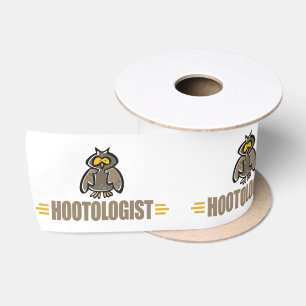 Funny Owl Satin Ribbon