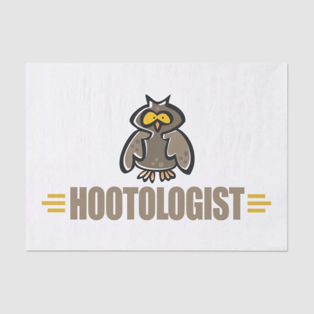 Funny Owl Tissue Paper (Front)