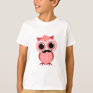 funny owl with moustache T-Shirt