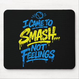 Funny padel smash not feelings quote  mouse pad