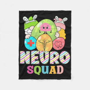 Funny Paediatrics Neurology Neuro Squad Easter Rt Fleece Blanket