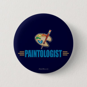 Funny Painter 6 Cm Round Badge