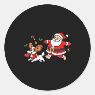 Funny Pallon Santa Claus Boots Christmas Womens Me Classic Round Sticker
