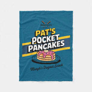 Funny Pancake Breakfast Saying  Fleece Blanket