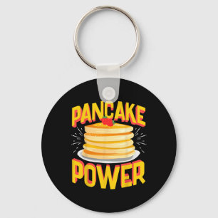 Funny Pancake Power  Key Ring
