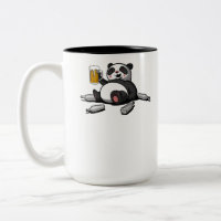 Funny Panda Bear Beer Drinking Party