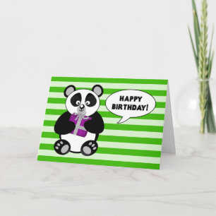 Funny Panda Bear - BIRTHDAY - Humor Card