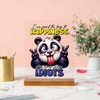 Funny panda bear sarcasm word art