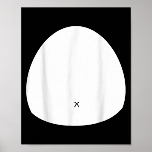 Funny Panda Costume, Halloween Decorations.  Poster