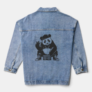 Funny Panda Denim Jacket