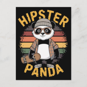 Funny Panda Design Shirt for Bear Lovers Holiday Postcard