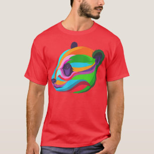 Funny Panda For Panda Bear Lover Cool Pop Art Styl T-Shirt