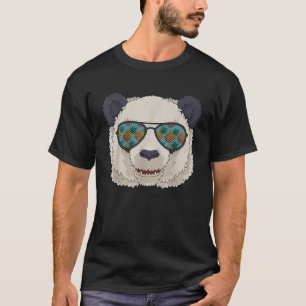 Funny Panda Pineapple Sunglasses Aloha Beach Summe T-Shirt
