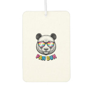 Funny Panda Sunglasses Vintage Engraving Shirt Des Car Air Freshener
